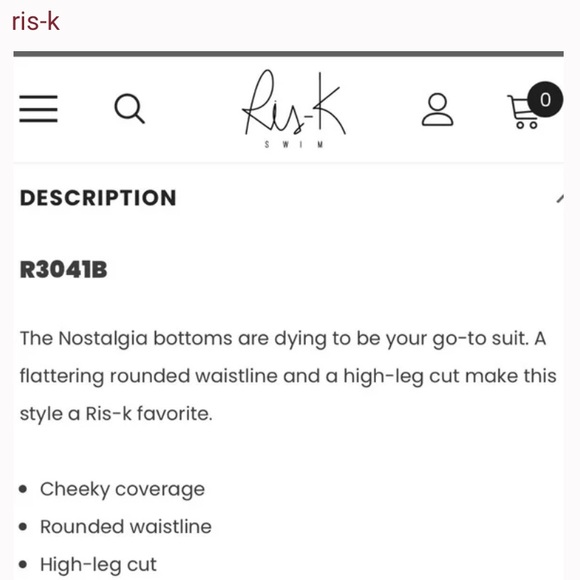 Nostalgia Ris-K Swim bottom - Picture 7 of 7